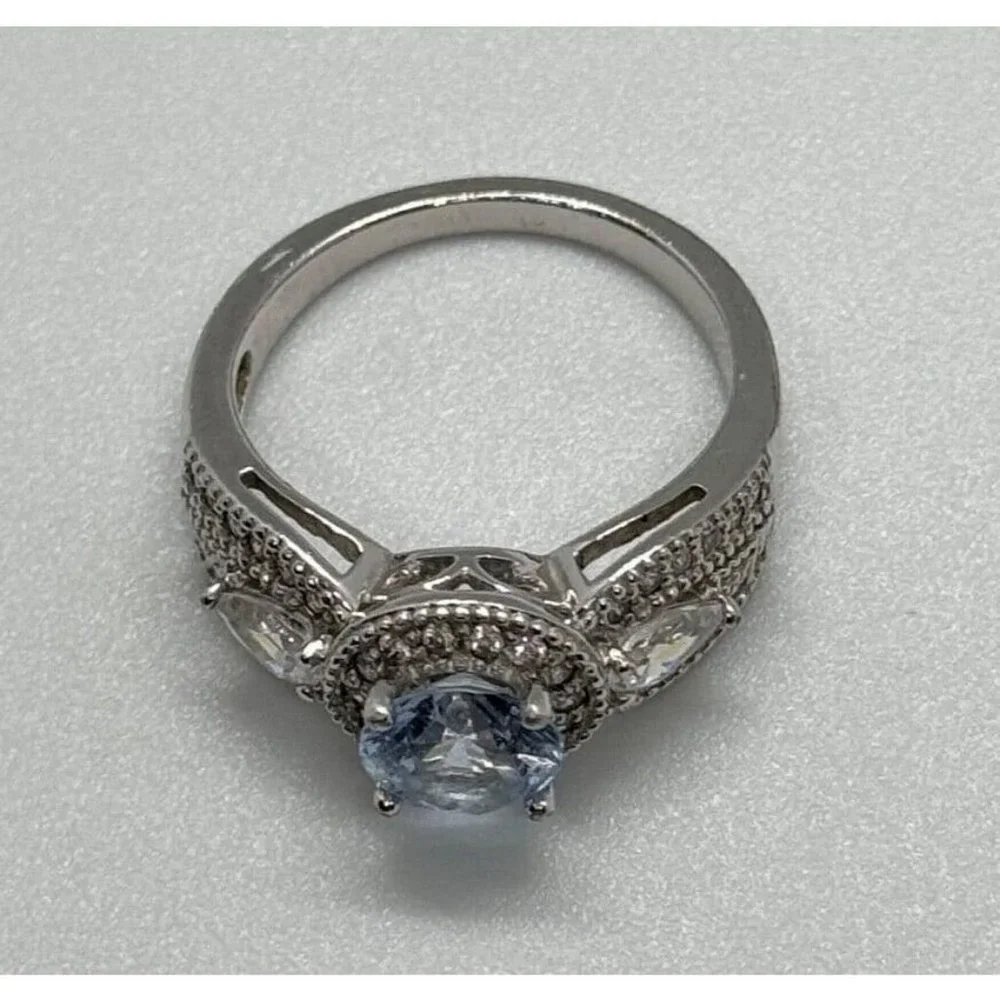 925 STERLING SILVER CZ RING SIZE 6.5